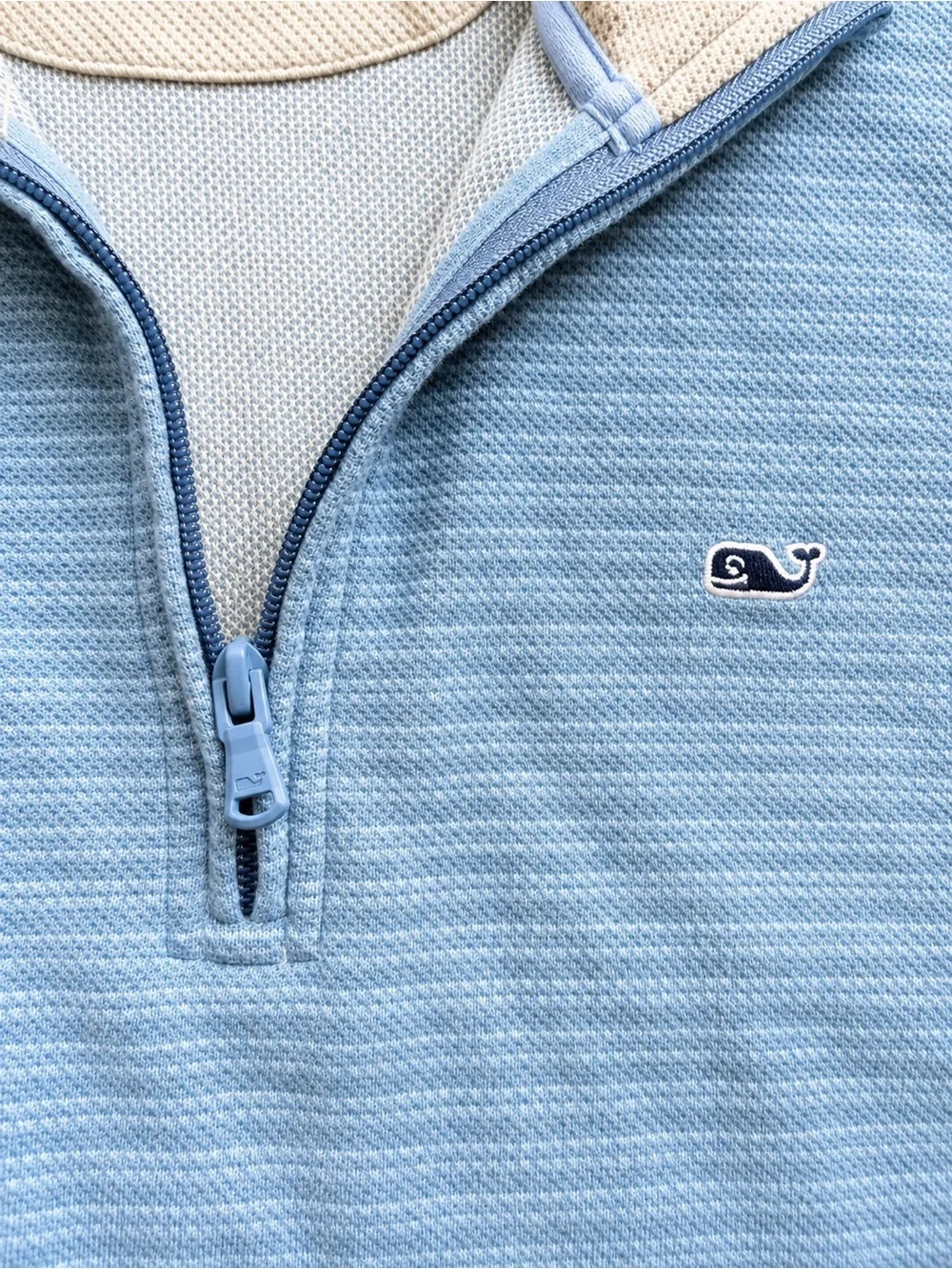 Vineyard Vines Performance Men’s Blue Heather Quarter Zip Pullover Size Small